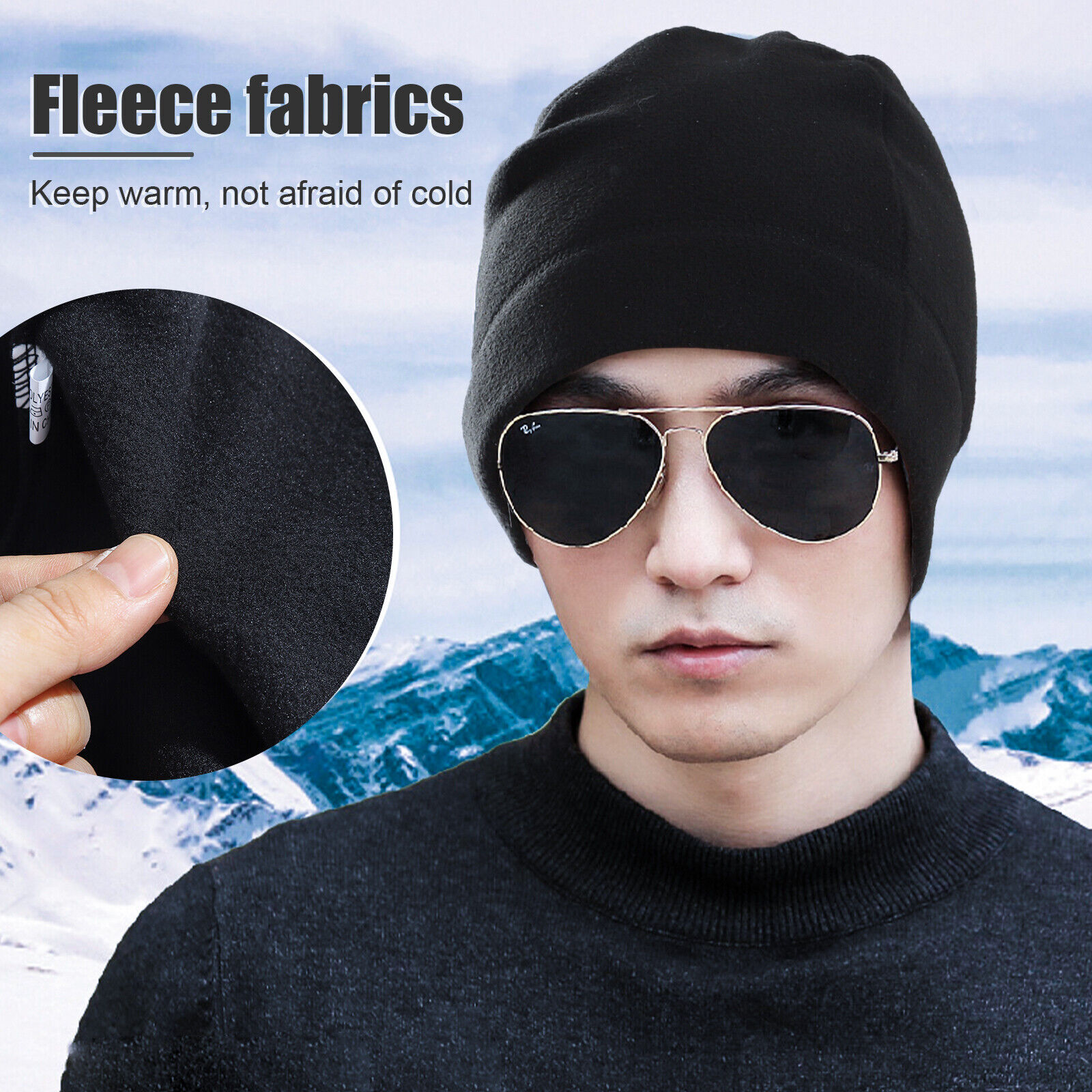 Military Tactical Skull Cap Winter Warm Fleece Windproof Ski Beanie Hats USA Lot