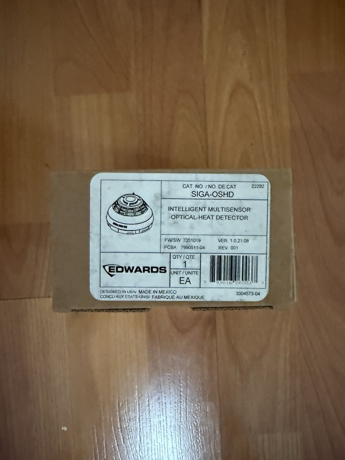 Edwards SIGA-OSHD Intelligent Multi-Criteria Optical Heat Detector