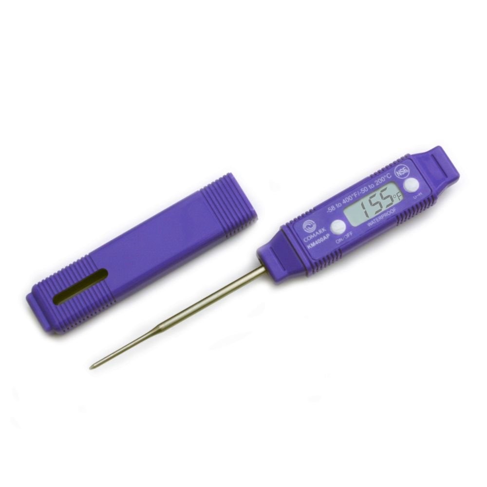 Best Comark-9002585 KM400AP Allergen Digital Pocket Thermometer, -58 to 400F/-50