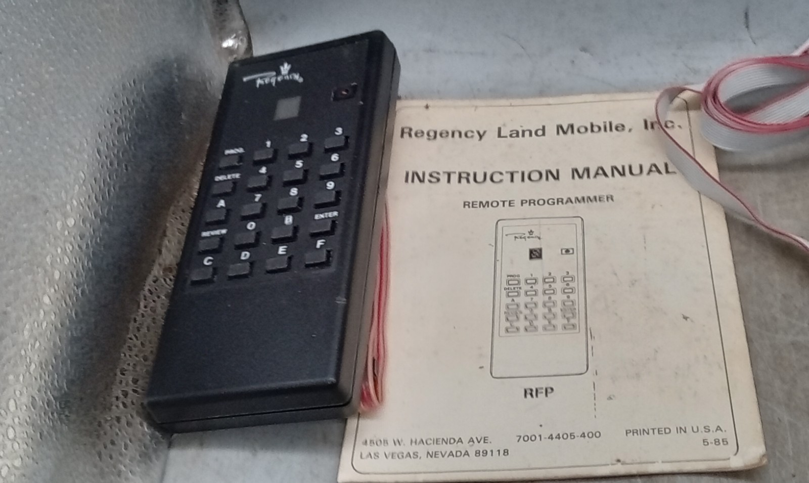 4 Vintage Radio Programming Interfaces w/programming cable, MAXON , JOHNSON,