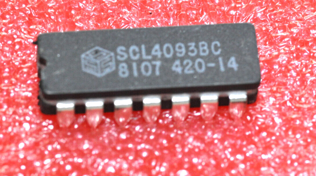 1 LOT OF 10 PCS. SCL4093BC, PRESETTABLE DIVIDE-BY-N COUNTER, $4.