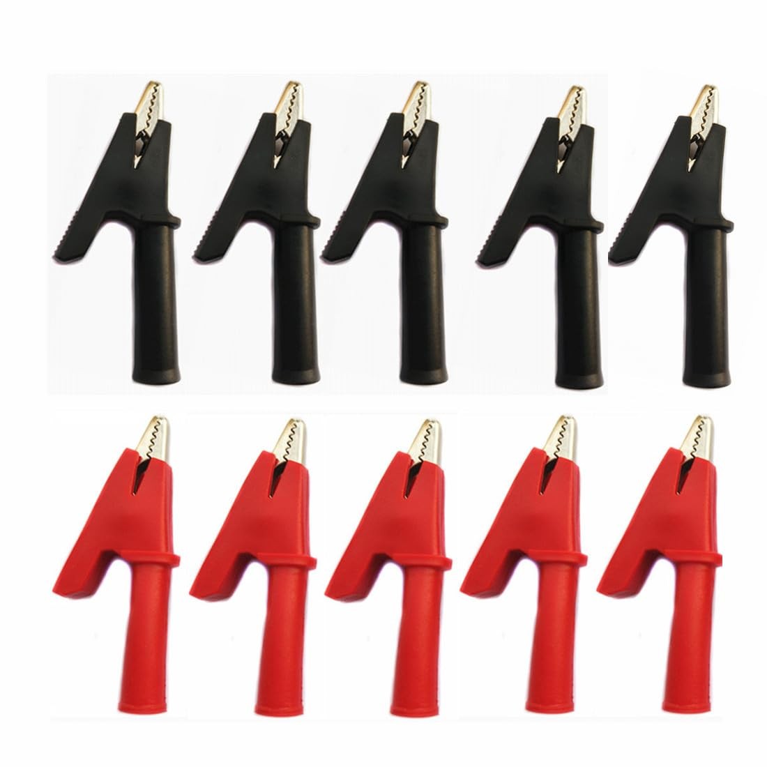 Insulated Alligator Clips with 4mm Socket Banana Jack Copper Test Clamp Wire