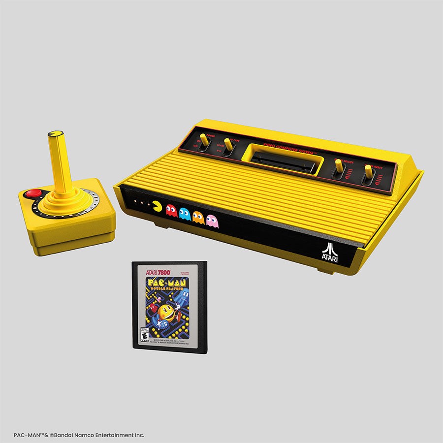 Atari 2600+ Pac-Man Edition Console & Joystick - Yellow (Brand New)
