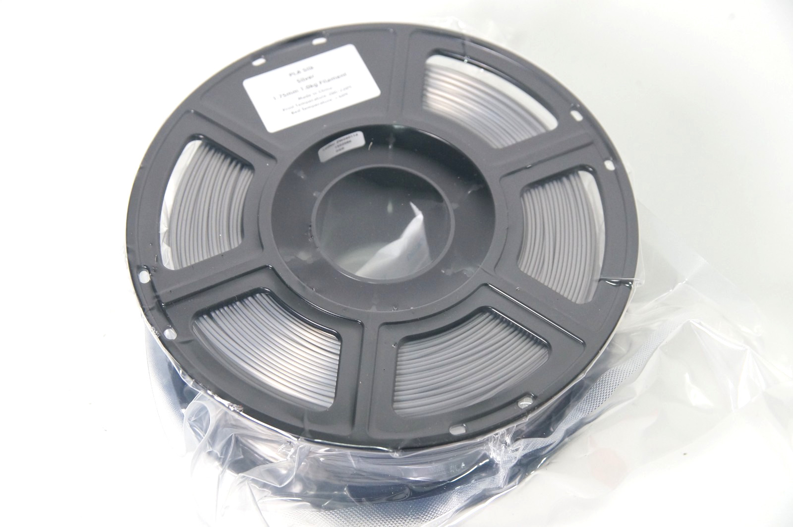 Unbranded PLA Silk Silver Filament 1.75mm 2lb 10oz