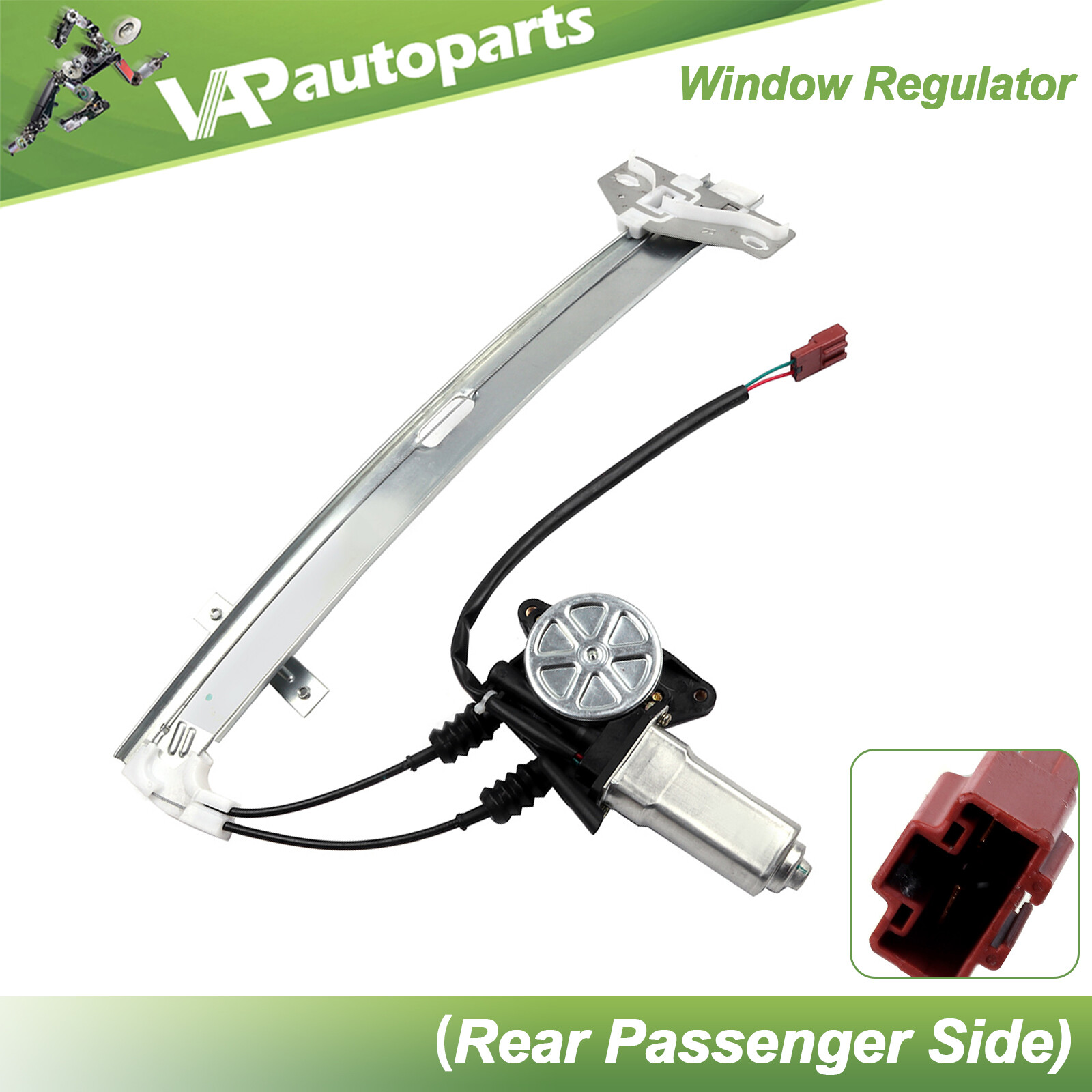 For 1990-1993 Honda Accord Power Window Regulator Rear Right with Motor