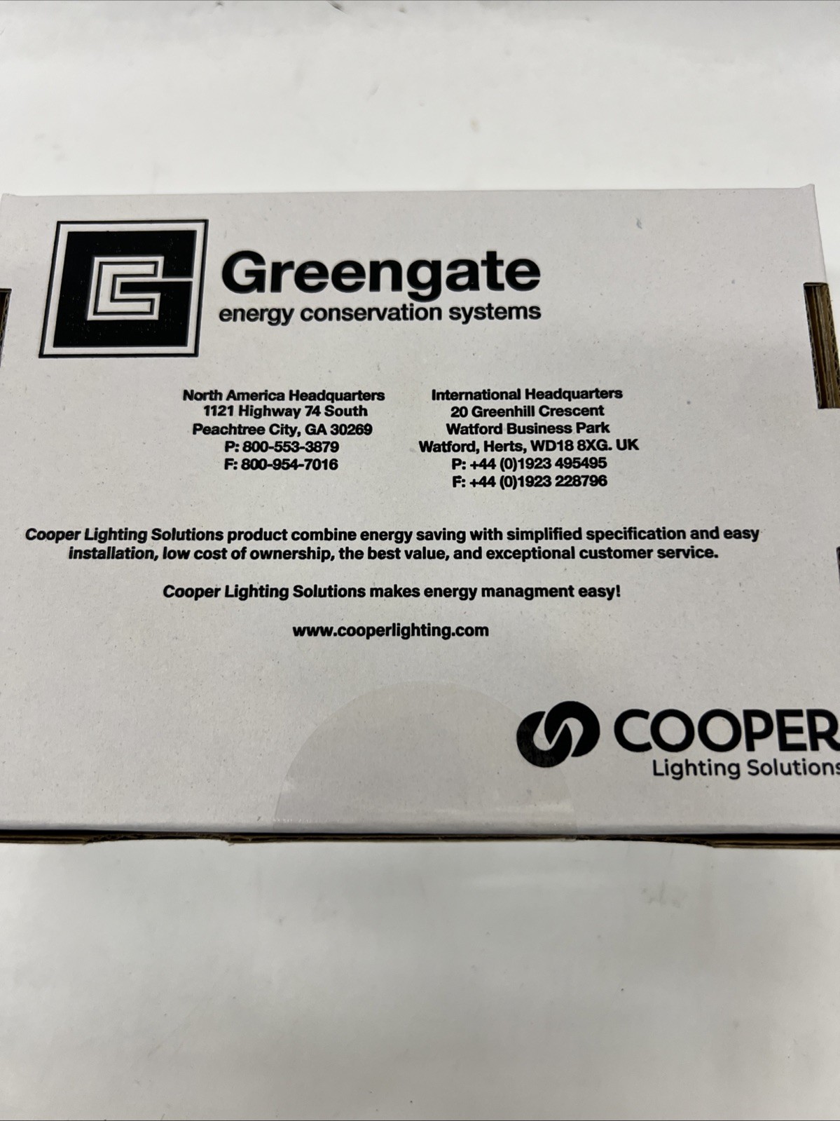 COOPER GREENGATE OAC-U-1000 CEILING OCCUPANCY SENSOR ULTRASONIC 360 DEGREE, WHIT