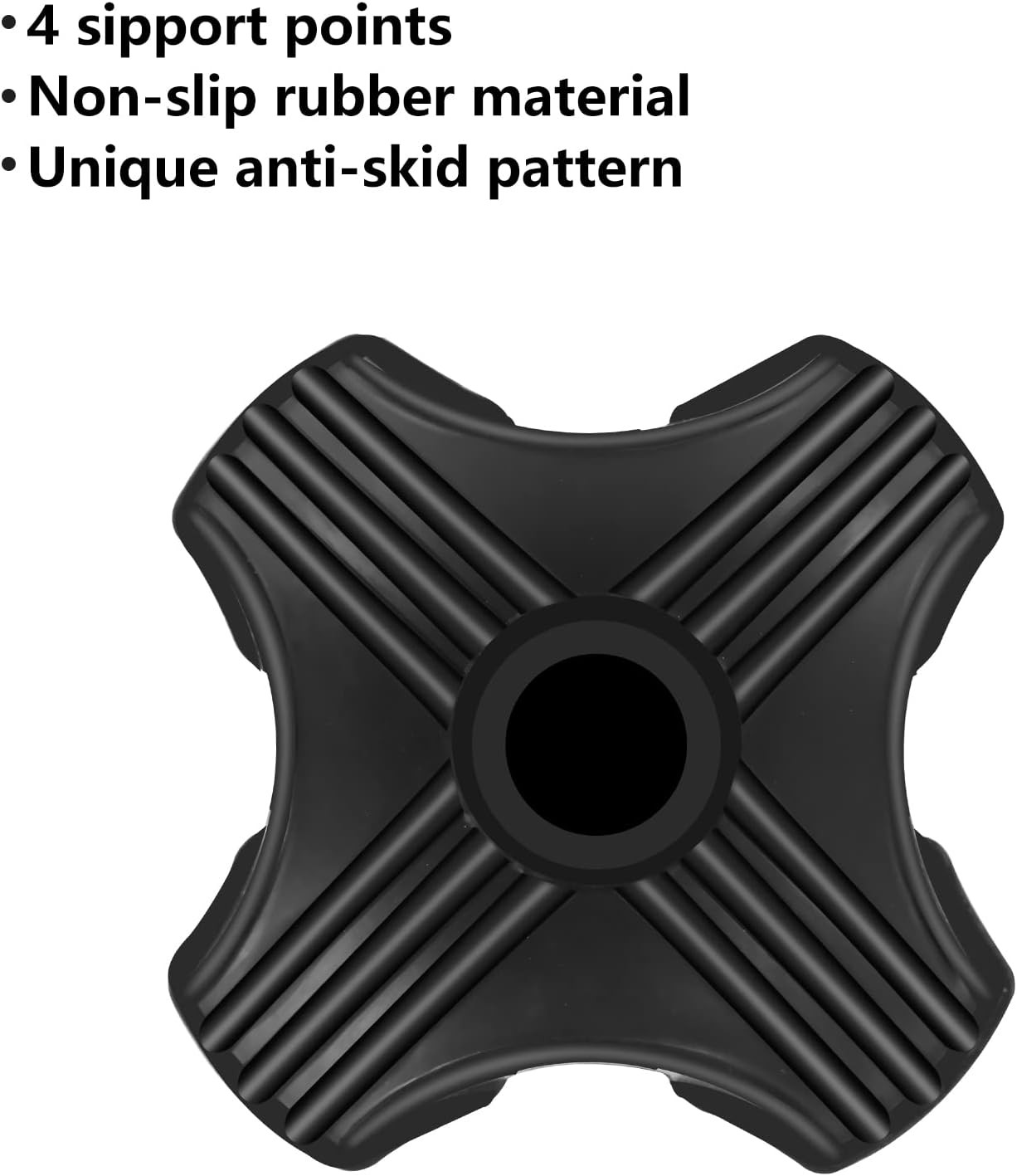 Cane Tip - Self Standing 3/4 inch Quad Rubber Replacement for Walking Canes ...