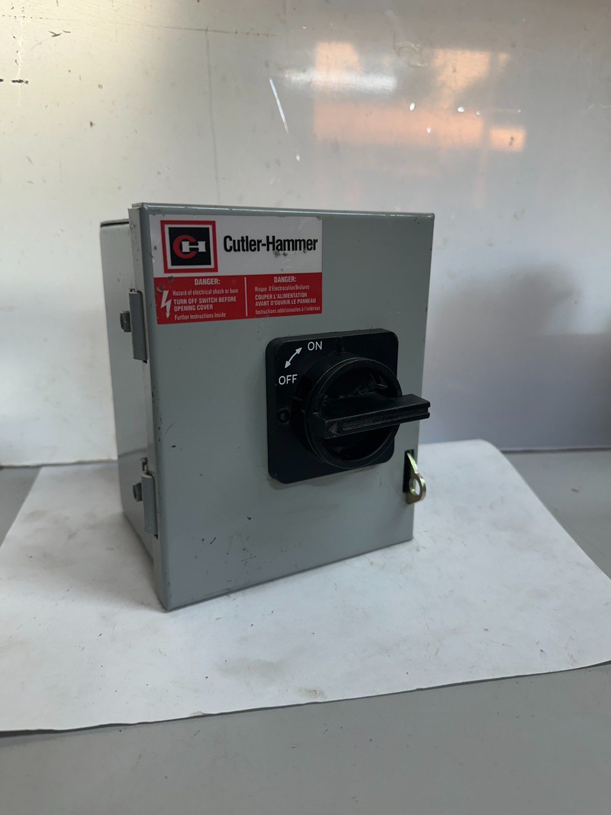 CUTLER-HAMMER DR361UG NON FUSIBLE ROTARY SWITCH 600V 32 MAX FLA TYPE 1, NEW