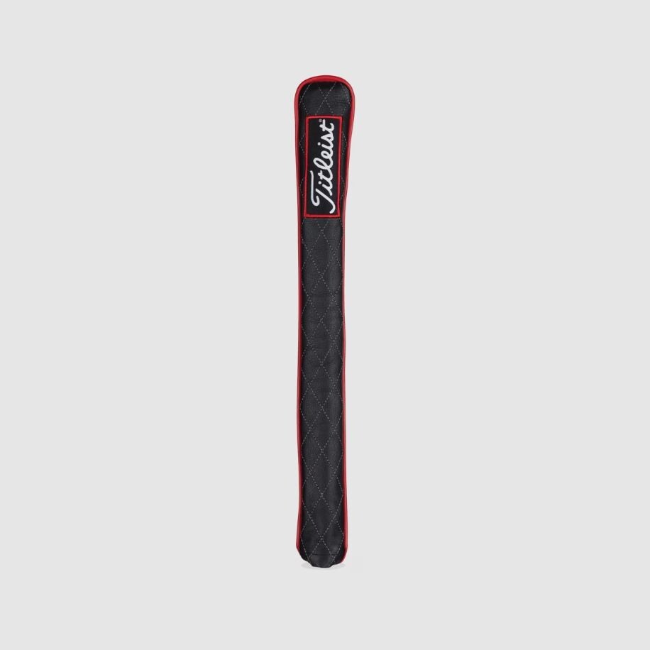 new Titleist Jet Black Tour Alignment Stick Cover LTD Black/Red 100% Authentic