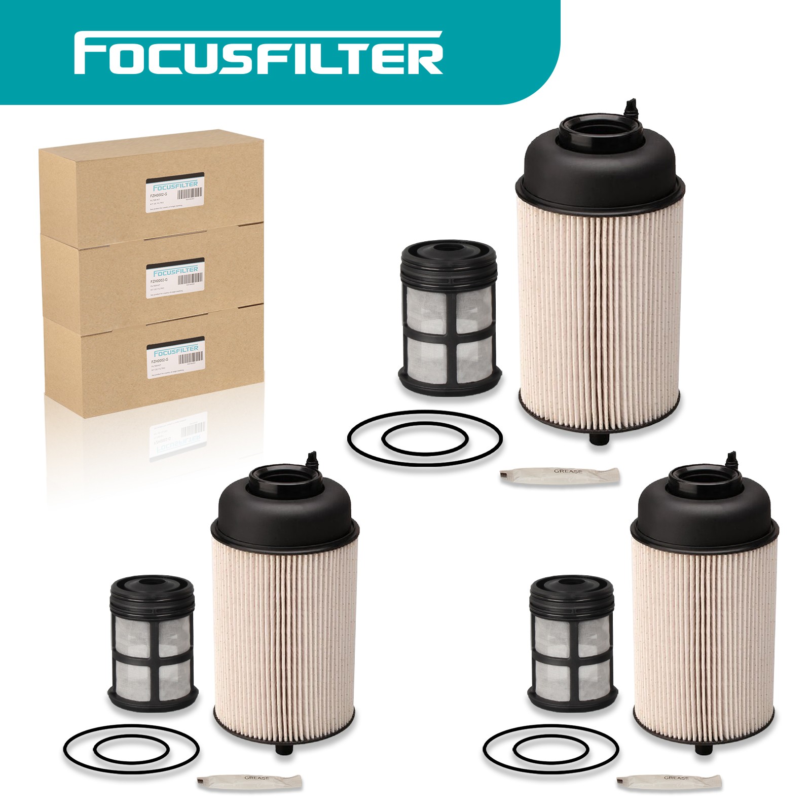 3×Fuel Filter PF9908 For Detroit Diesel DD13 DD16 DD15 Freightliner A4700903151