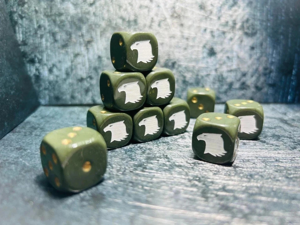 Raptors, Custom Inspired Dice, ideal for Tabletop Games