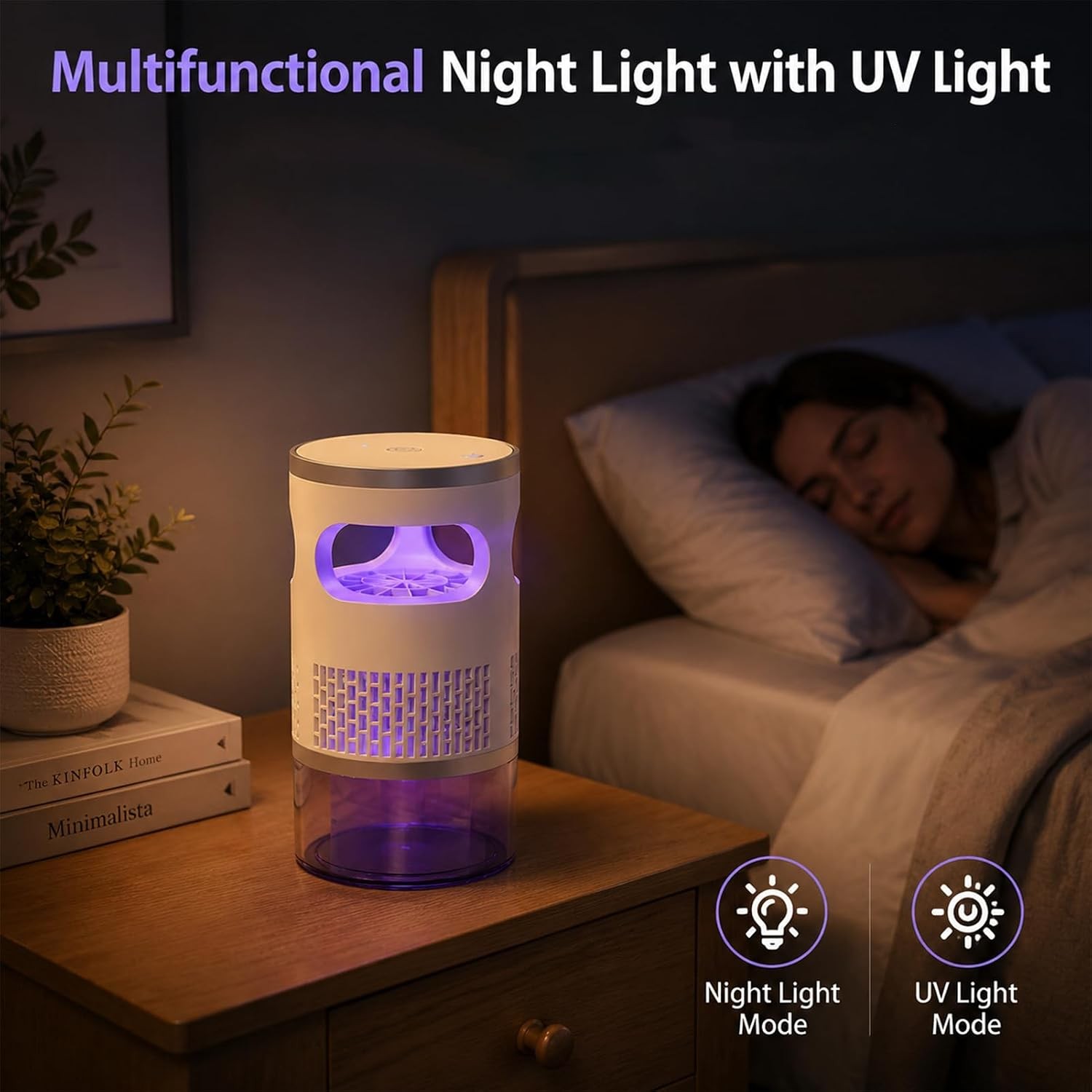Electric Mosquito Insect Fly Bug Zapper Killer LED Light Trap Lamp Rechargeable