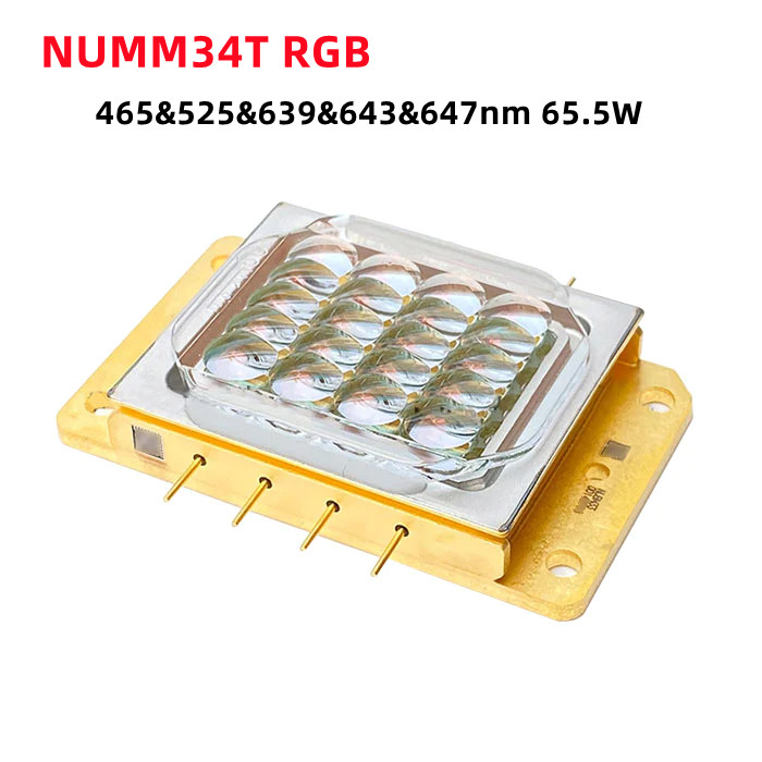 Nichia 465&525&639&643&647nm 65.5W NUMM34T RGB Laser Diode
