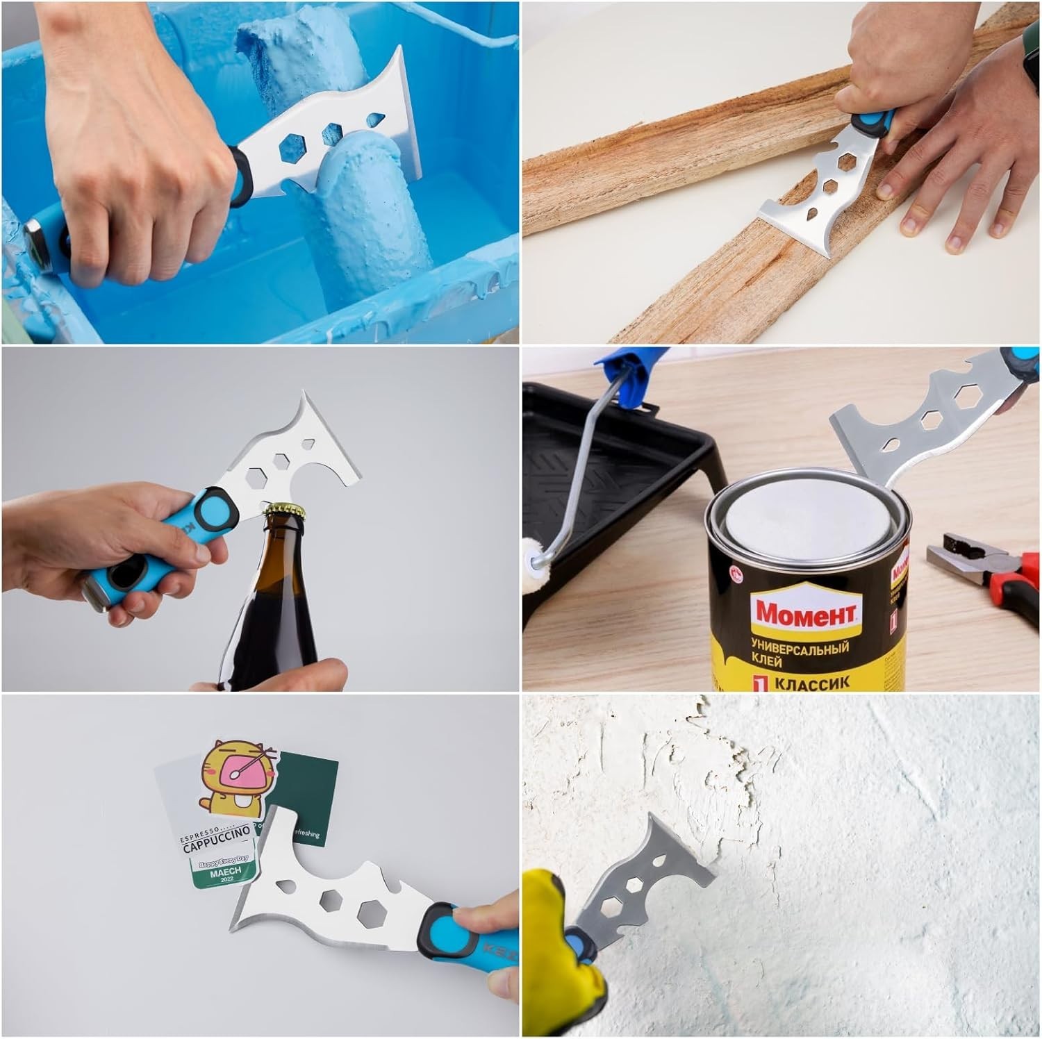 Stainless Steel Drywall Tools Set with Mud Pan