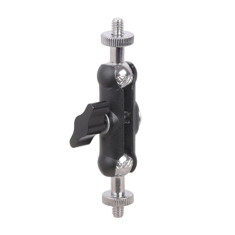 Aluminum Alloy Camera Accessory Adapter 1/4Inch Double Thread Rotatable Mount