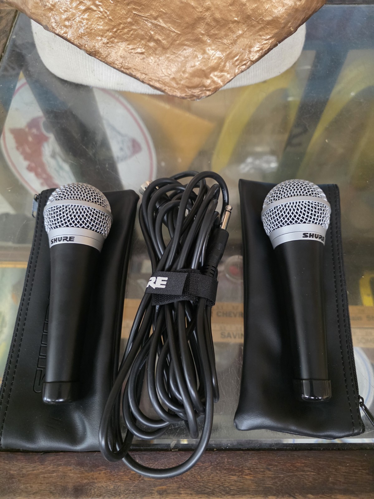 Lot Of 2 Sure PG48 Microphones With 1 Coax