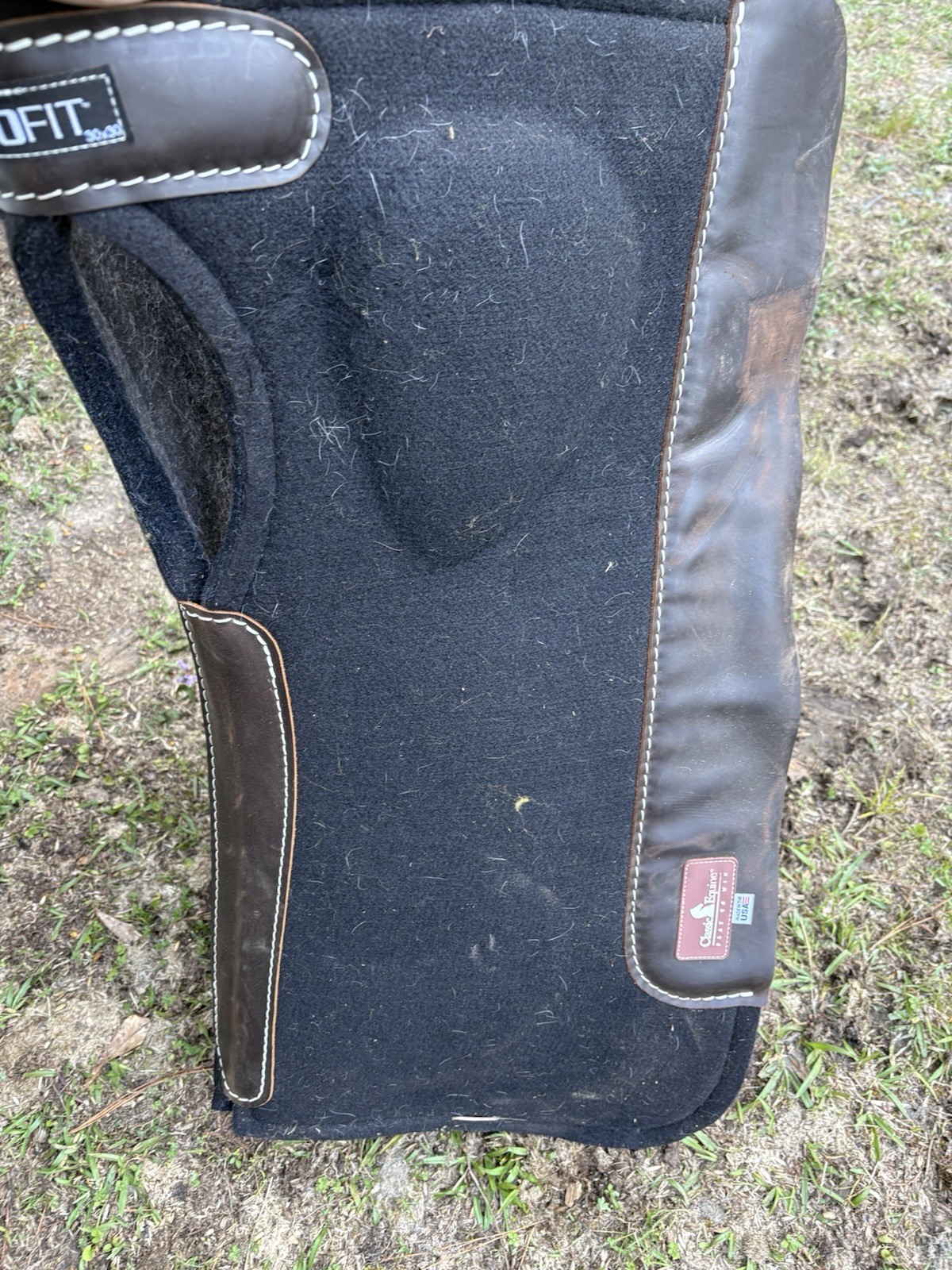 Comfort Fit Cutout Saddle Pad Black Felt Western Horse Saddle Pad