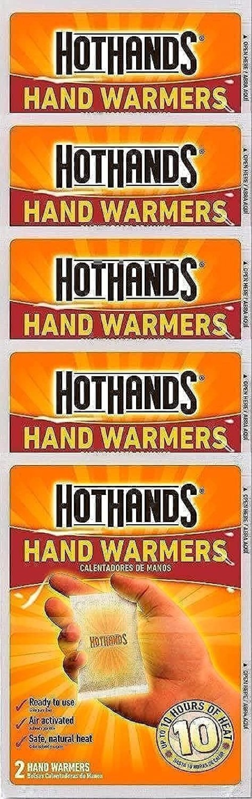 Brand New Hand Warmers 10 Count Orange Polyurethane