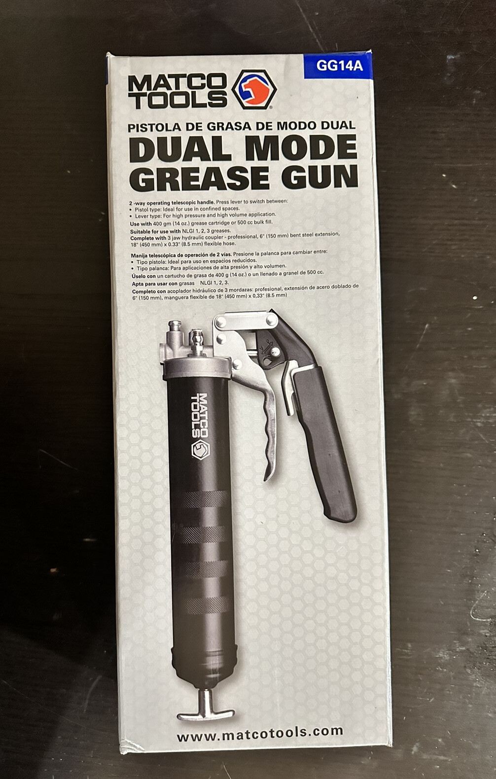 MATCO tools Dual Mode Grease Gun GG14A                              BRAND NEW