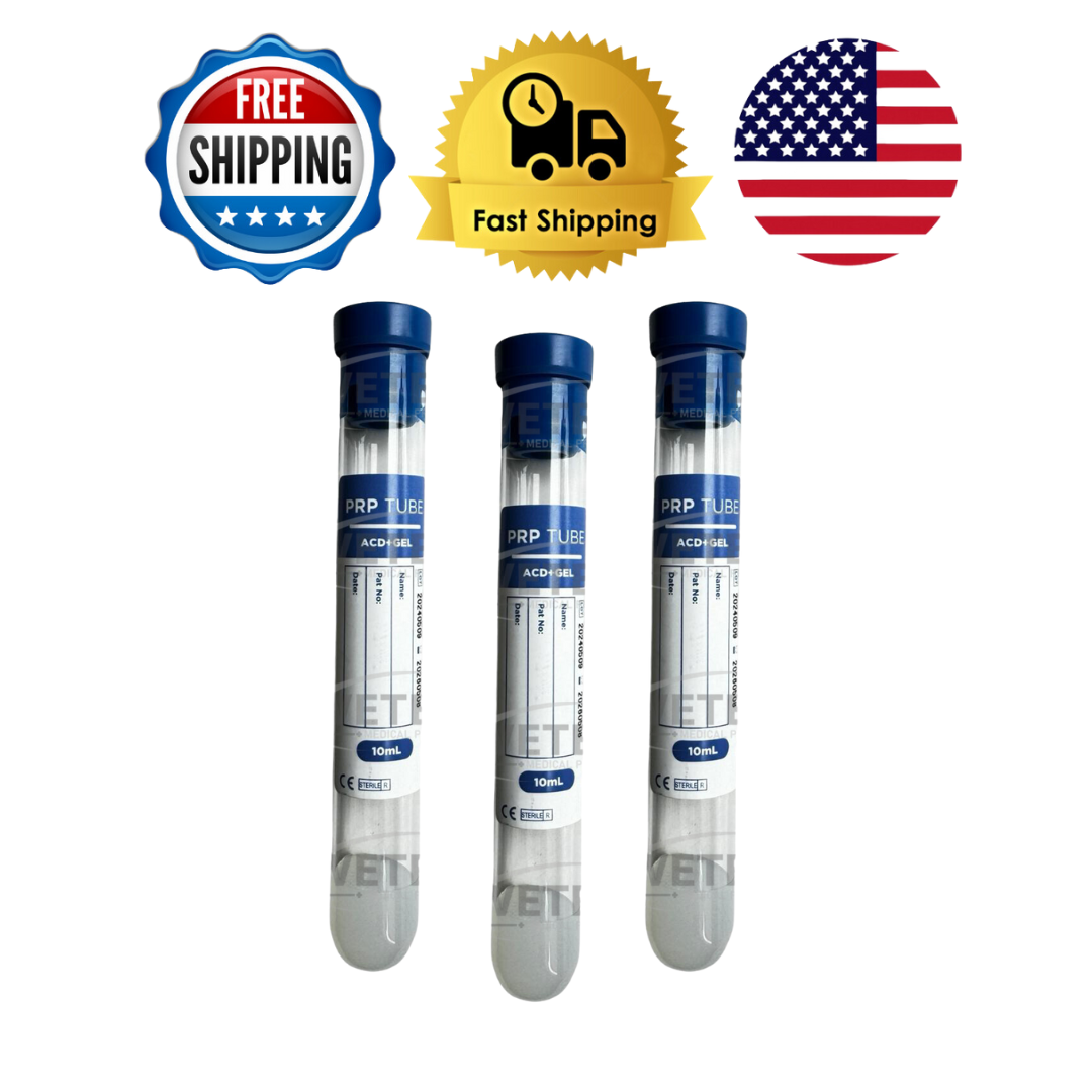 Platelet-Rich Plasma (PRP) Tubes with ACD, Gel Separator PET(10ML)