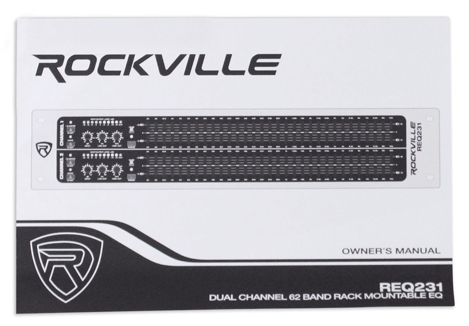 Rockville REQ231 Dual 31 Band 1/3 Octave Graphic Equalizer With Sub-Output!