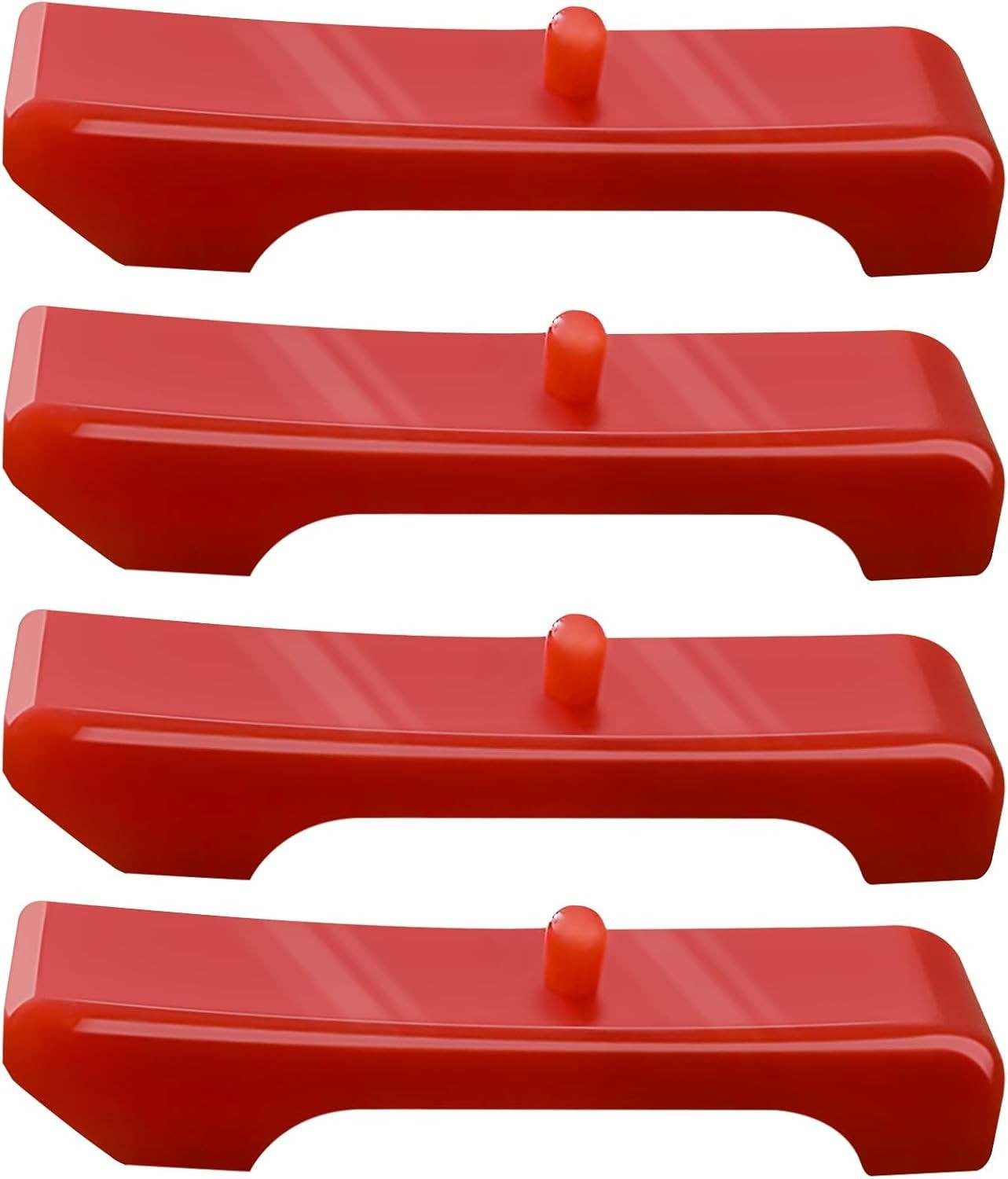 4 Sets of Engine Radiator Isolators Pad Support Bushing, Rubber Radiator RED