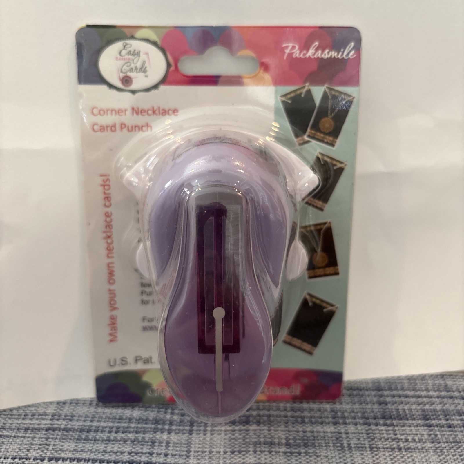 New Packasmile Professional-Quality Corner Necklace Card Punch for Custom Cards