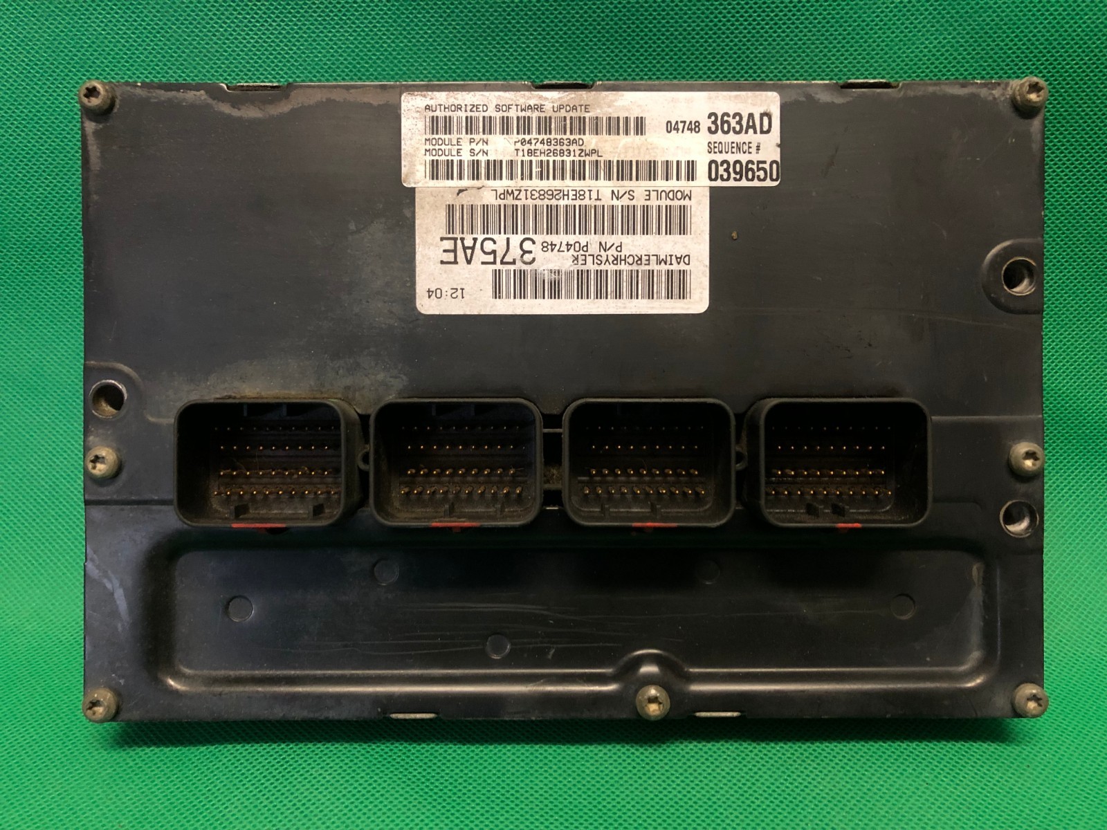 REFLASHED VIN PLUG & PLAY 04 DODGE CARAVAN 3.3 ECU ECM PCM MODULE 04748363AD