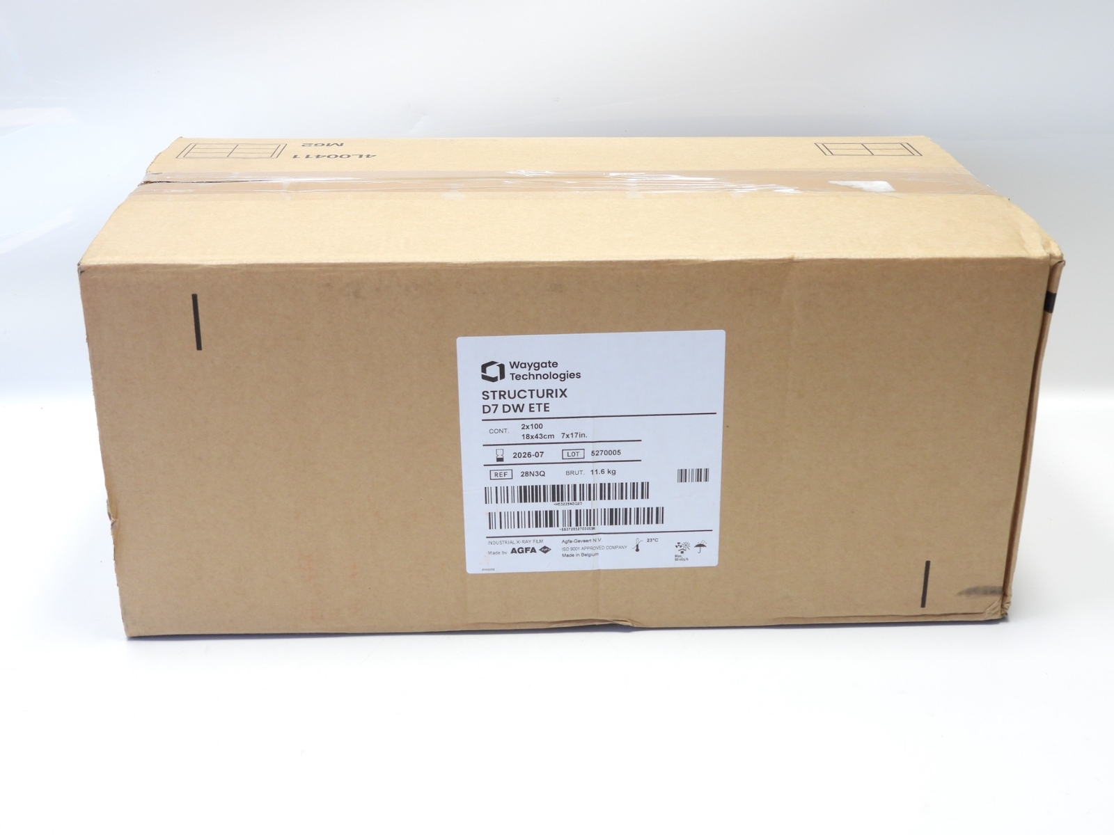 Agfa Structurix D7 DW ETE 2X100 7x17" 28N3Q 18x43cm Industrial 04/2026