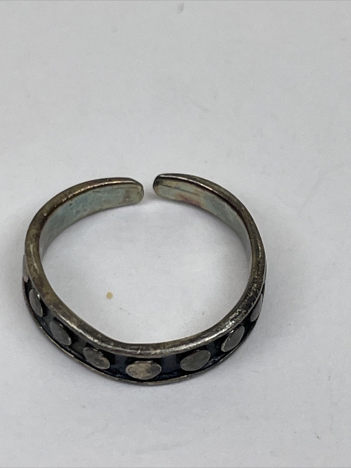 Vintage Sterling Silver Toe Ring  925 One Size Bendable, Unisex Hand Crafted