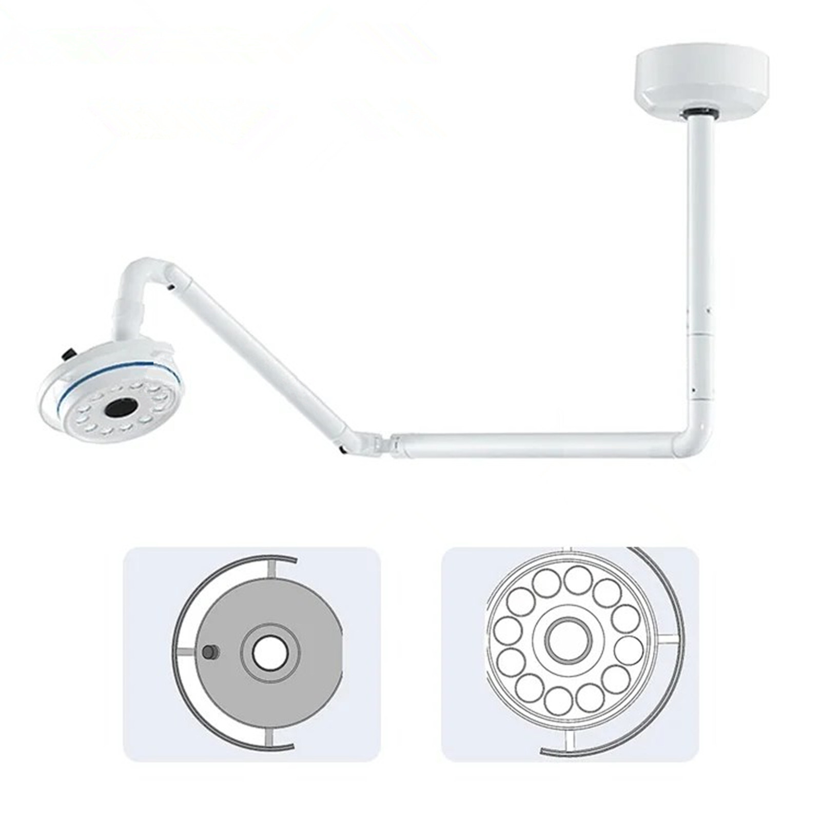 36W Ceiling Mounted Dental Surgical LED Exam Light Shadowless Operating Lamp