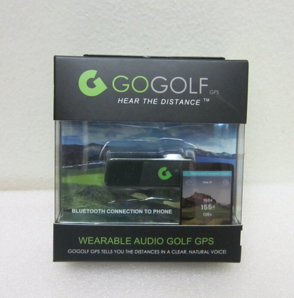 NEW GOGOLF Wearable Audio Golf Gps "Hear The Distance" Bluetooth iPhone Android