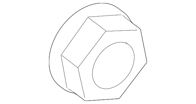 Genuine Audi Support Nut N-907-611-02
