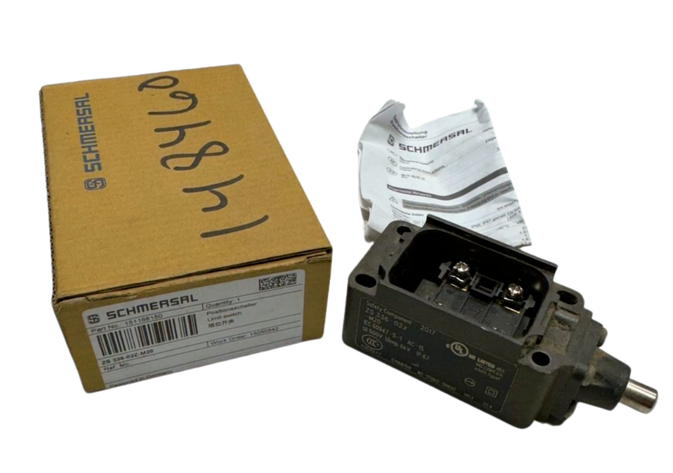 Schmersal 151168150 Position Limit Switch, ZS 336-02Z-M20, 500V *Free Shipping*