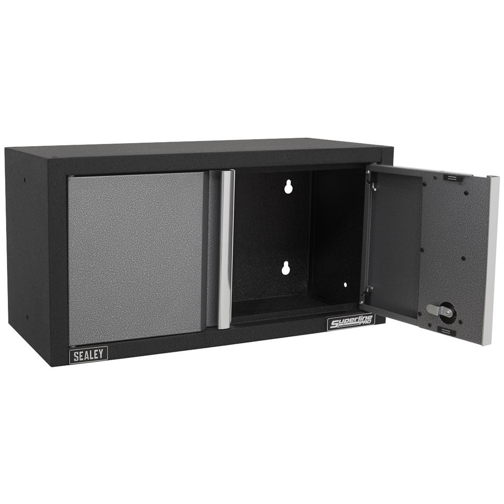 Sealey Superline Pro MSS 2 Door Modular Wall Cabinet Black / Grey