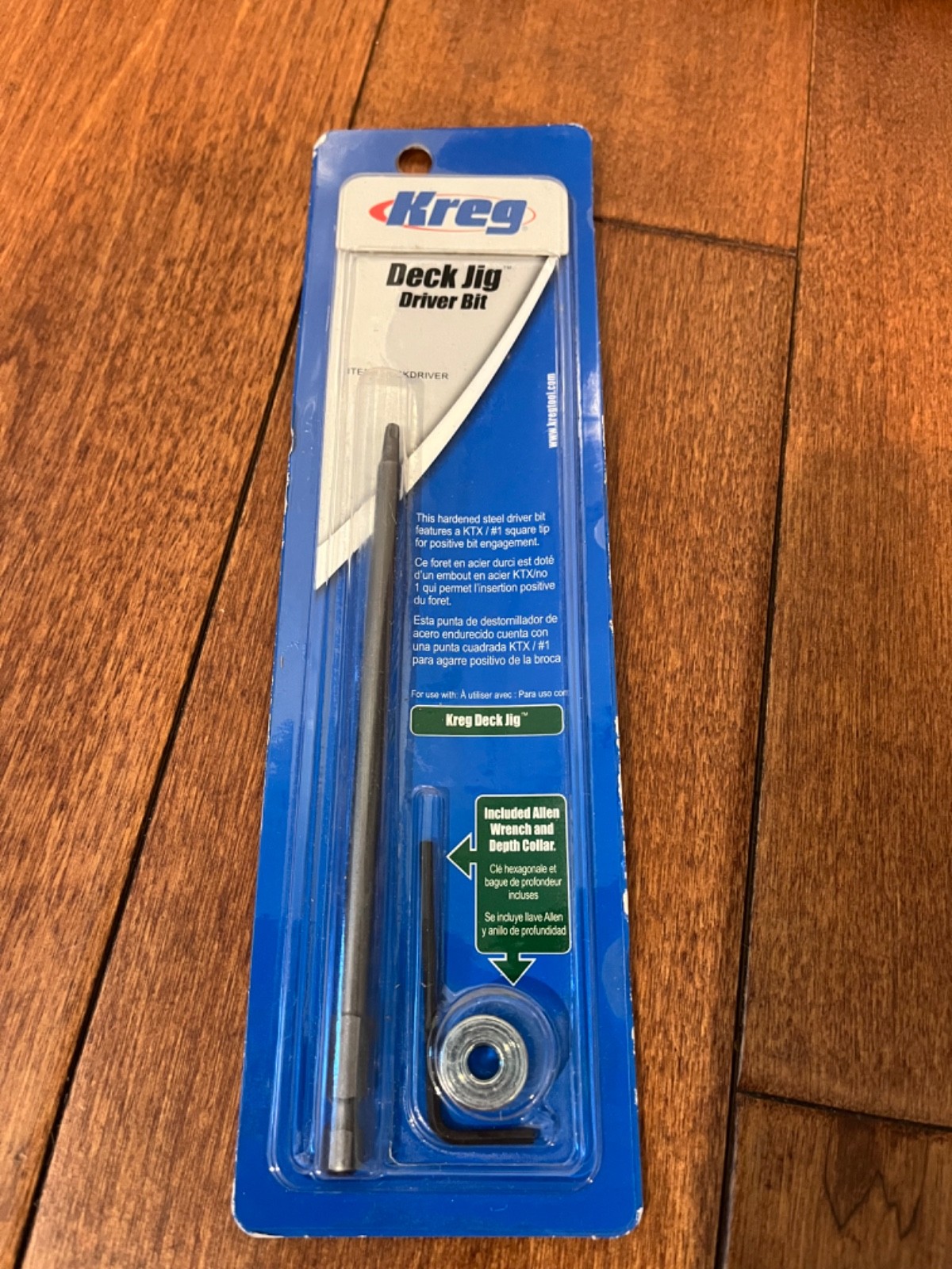 Kreg DECKDRIVER Deck Jig Driver Bit with Depth Collar and Allen Wrench