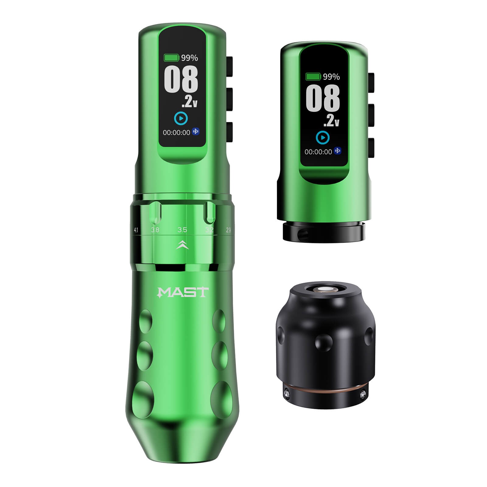 Mast Pro Wireless Tattoo Machine Pen 2000mAh Battery 7 Strokes Length 2.5-4.5mm