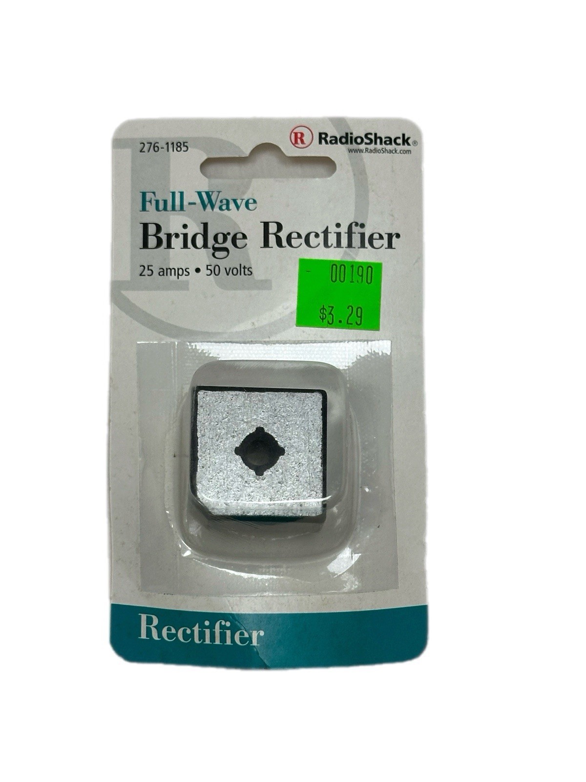 Authentic RadioShack Full Wave Bridge Rectifier 25A 50V 276-1185