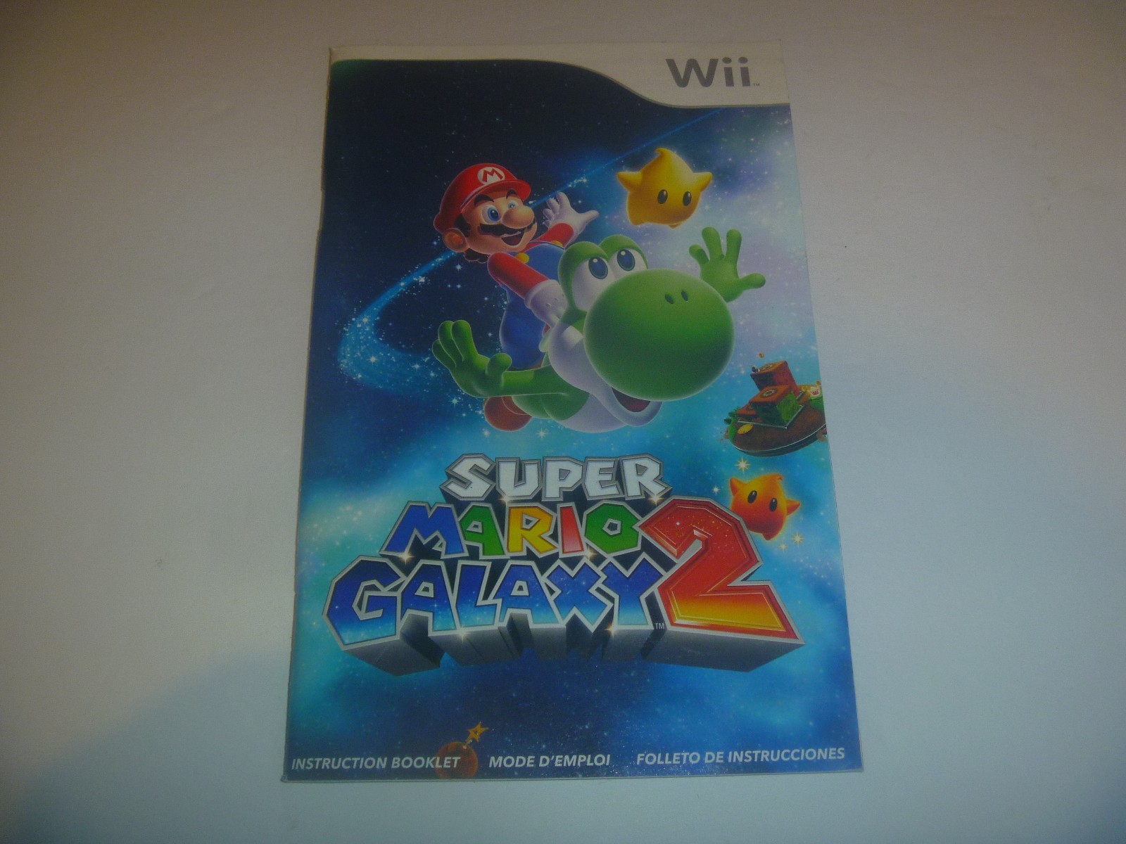 (Instruction Manual Only) (NO GAME) Nintendo Wii "Super Mario Galaxy 2"