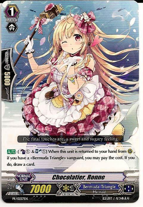 4x Chocolatier, Ronne PR/0257EN Vanguard TCG English Promo