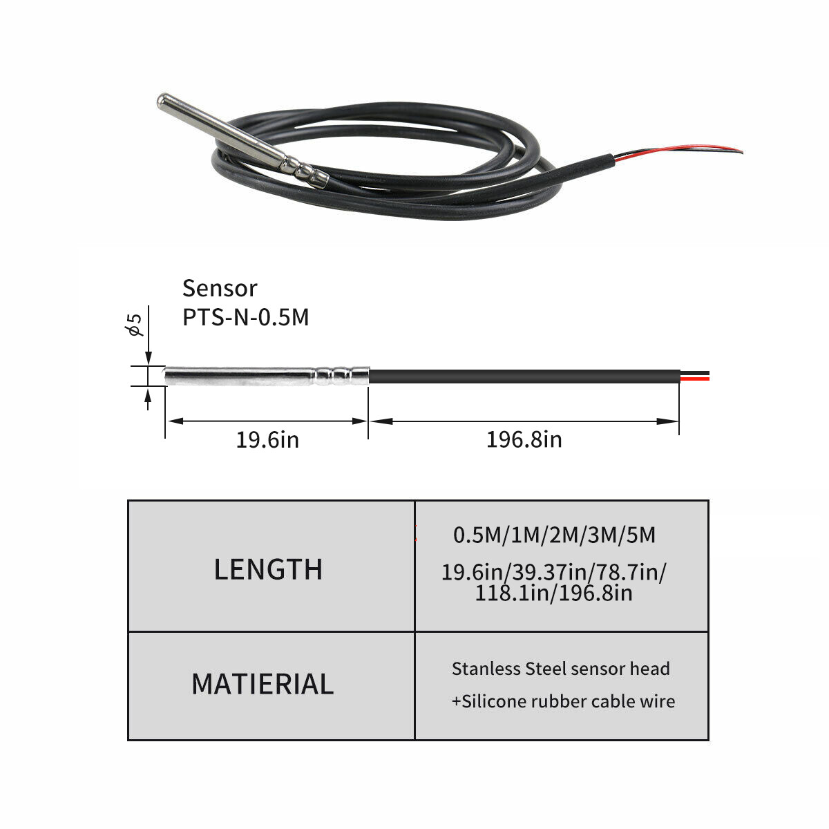 GEYA Temperature Control Relay Thermostat Control relay Temp Sensor with Sensor
