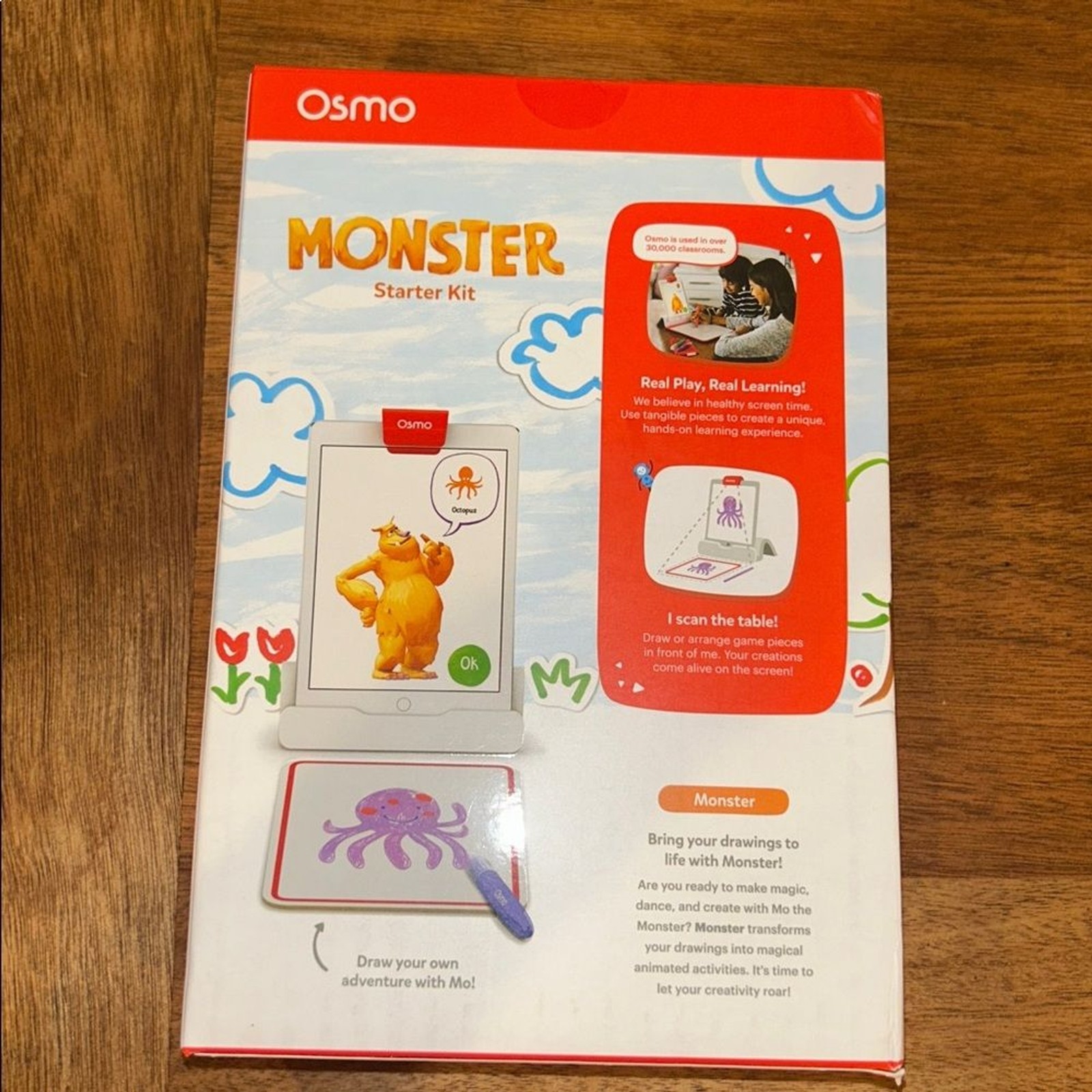 Osmo Age 4-9 Monster Starter Kit for iPad unopened-NIB Game Kids Play Fun