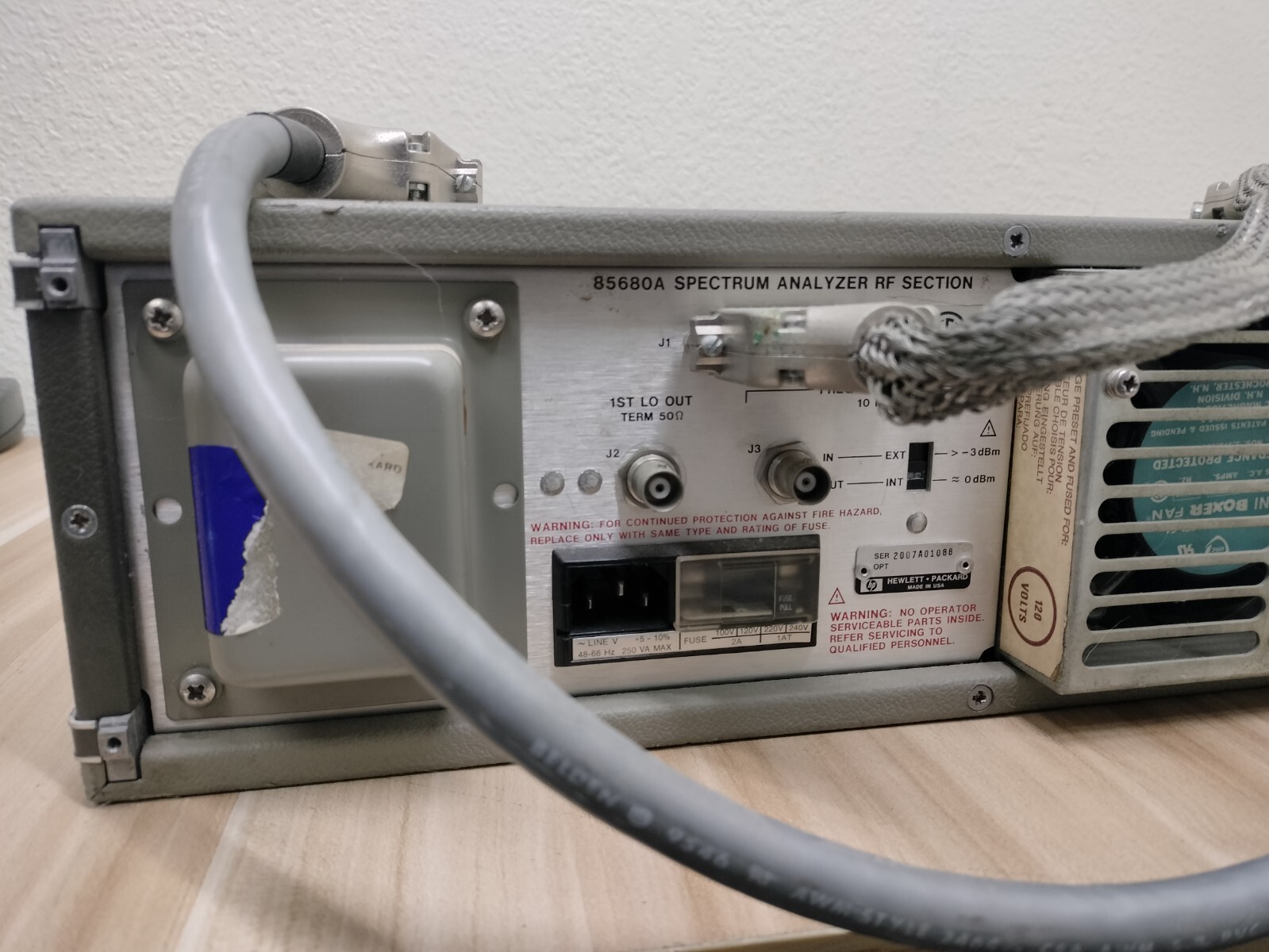 HP 85680A Benchtop Spectrum Analyzer RF SECTION 100Hz - 1.5GHz