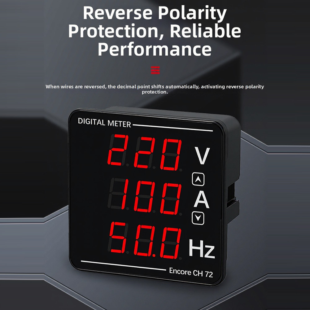 Combination Digital Meter for AC Voltage Current and Frequency in Power Systems