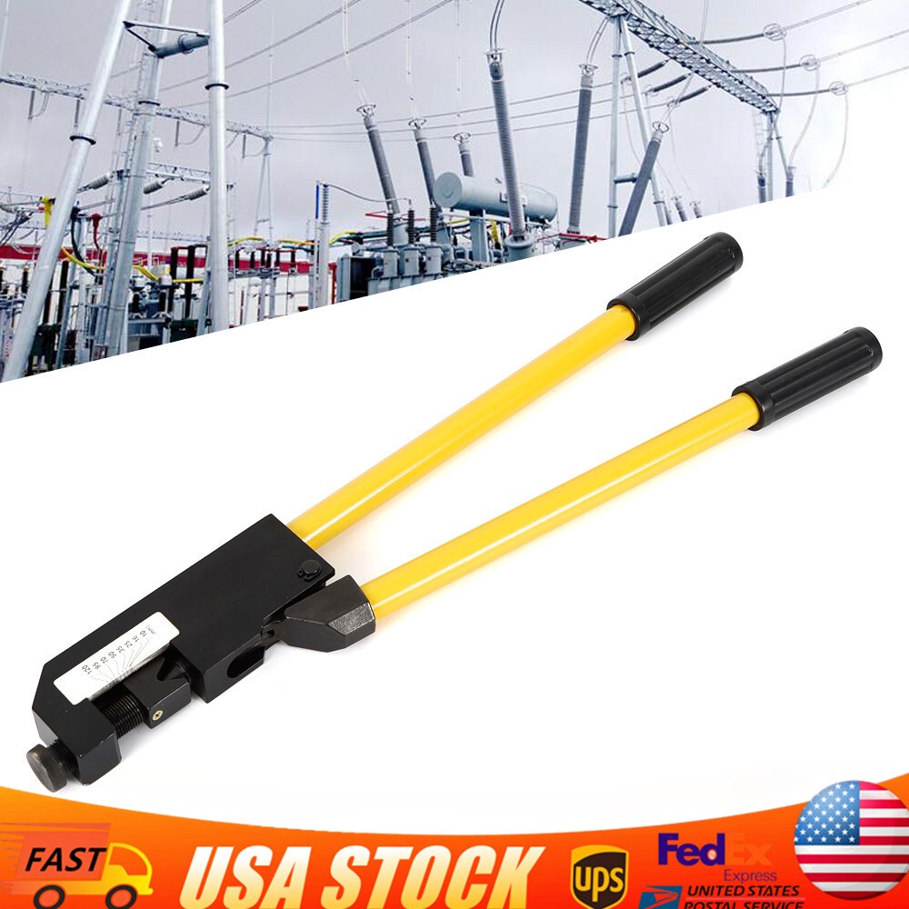 8-4/0 AWG Large Gauge Ring Terminal Crimper 23 In Wire Terminal Crimping Tool