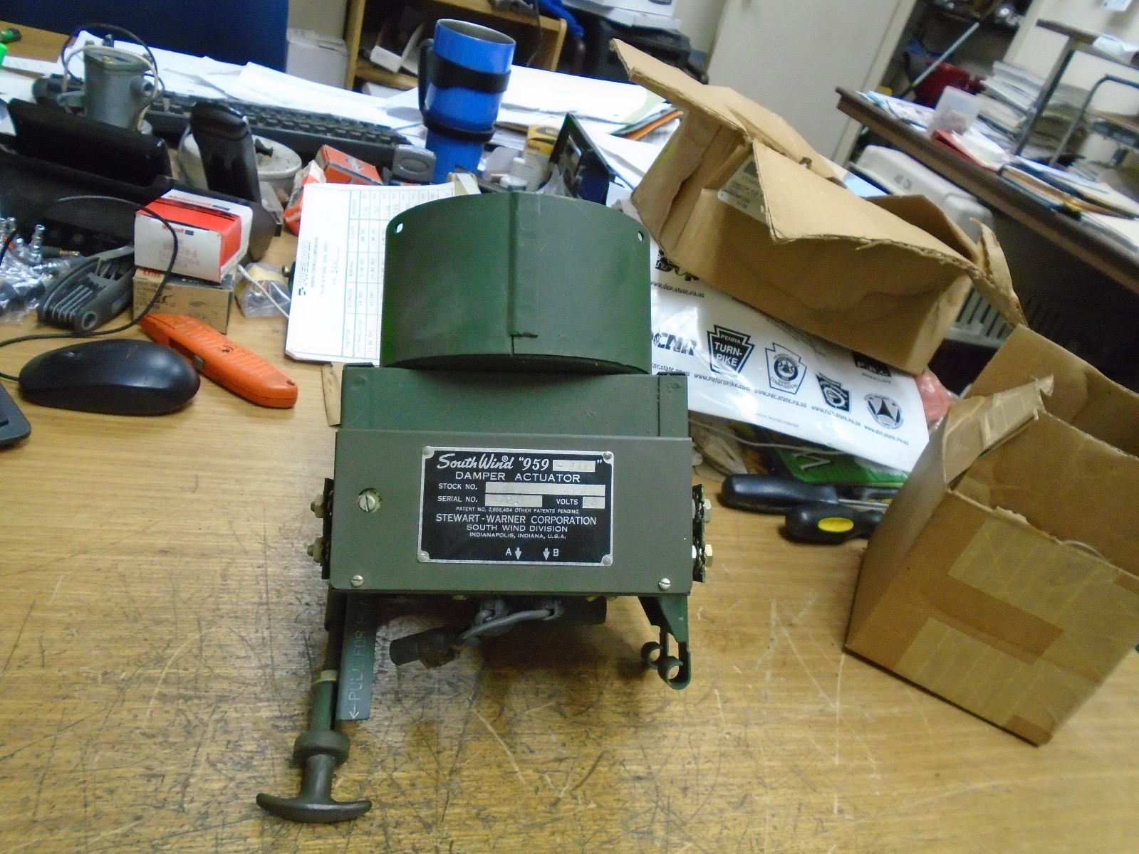 Military vehicle truck aircraft Heater damper actuator south wind stewart warner