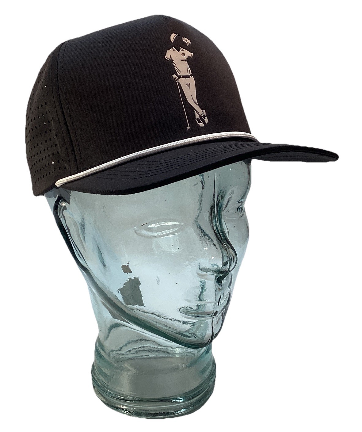 Grunk Dolfer Baseball Cap/ Hat Black/White Snap Back Hi Trucker Mesh One Size