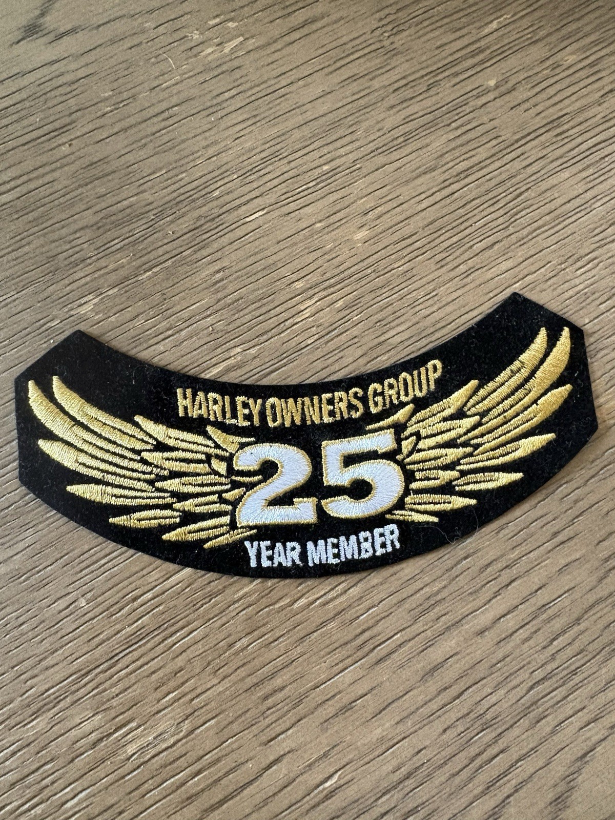 Harley Owners Group HOG Patch 25 Year Member Wing USA Harley Davidson Motorcycle