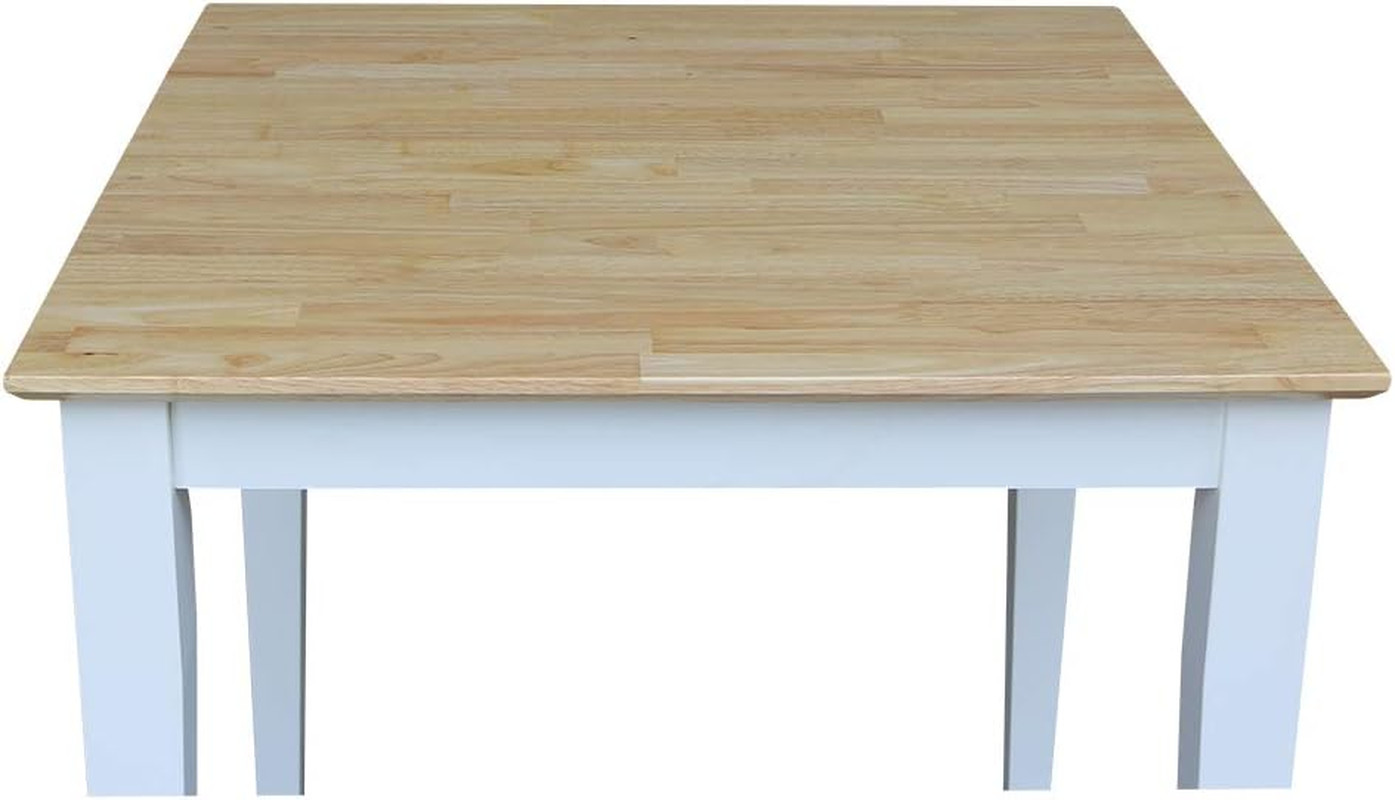 Dining Table Set with 2 Ladderback Chairs Solid Wood Parawood Kitchen/Dining Fur