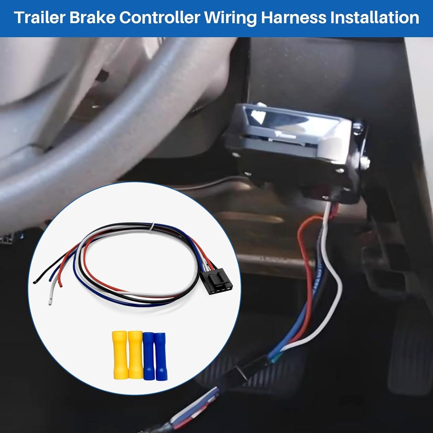 Universal Trailer Brake Controller Wiring Harness - Compatible with Tekonsha ...